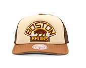 Kappe Mitchell & Ness - NHL Vintage Block Trucker - Boston Bruins - Cream