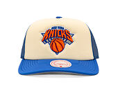 Kappe Mitchell & Ness - NBA Vintage Block Trucker - New York Knicks - Cream