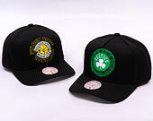 Kappe Mitchell & Ness - NBA Tilted Pro Snapback - Boston Celtics - Black