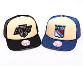 Kappe Mitchell & Ness - NHL Vintage Block Trucker - Los Angeles Kings - Cream
