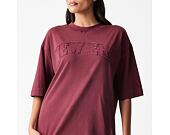 T-Shirt New Era - Branded Washed Oversized Tee - Burgundy