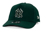 Kappe New Era - MLB Team Outline 9FORTY A-Frame - NY Yankees - Dark Green / Stone