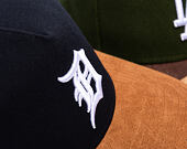 Kappe New Era - MLB Suede Visor 9FORTY A-Frame - Detroit Tigers - Navy / Brown