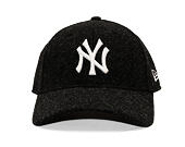Kappe New Era - MLB Melton Wool 9FORTY - NY Yankees - Black / White