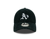 Kappe New Era - MLB Winter Borg Teddy Fleece 9FORTY - Oakland Athletics - Dark Green / White
