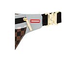 Niere Sprayground Cream And Brown Tear Check Savvy Crossbody