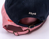 Kappe 8by8 - Dadcap - "Sorry I'm Late I saw a dog" - Baby Pink/Red