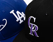 Kappe New Era - MLB Established 59FIFTY Low Profile - Colorado Rockies - Black