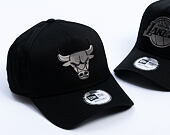 Kappe New Era - NBA Metallic 9FORTY A-Frame - Chicago Bulls - Black
