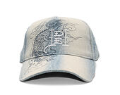 Kappe Ed Hardy - Crawling Dragon Wash Denim 5 Panel Cap - Bleach