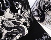 Kappe Ed Hardy - Mono Giant Dragon Twill Front Mesh Trucker - Black/Black