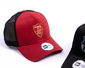 Kappe New Era -  Tonal 9FORTY Trucker - AS Roma - Pinot Red