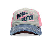 Kappe Von Dutch - Trucker - Limited Olive/Pink/Distressed Denim
