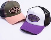 Kappe Von Dutch - Trucker - Classic Logo White/Distressed Purple Denim