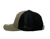 Kappe New Era - Branded Reflective 9FORTY M-CROWN A-Frame Trucker - New Olive