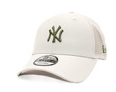 Kappe New Era - MLB Midi Homefield 9FORTY Trucker - NY Yankees - Stone / New Olive