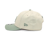 Kappe New Era - MLB Side Script 9FORTY M-CROWN - LA Dodgers - Cream / Pastel Green
