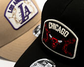 Kappe New Era - NBA Felt Patch 9FORTY M-CROWN A-Frame Trucker - Chicago Bulls - Black
