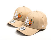 Kinder Kappe New Era - MLB Icon 9FORTY - LA Dodgers - Camel / White