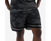Shorts New Era - Branded Print Mesh Shorts - Black