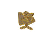 Brosche New Era - Branded Cap Pin Flag - Gold