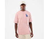 T-Shirt New Era - MLB Cap Graphic Oversized Tee - LA Dodgers - Pink Rouge