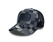 Kappe New Era - F1 Pattern Denim 9FORTY A-Frame Trucker - RED BULL F1 - Navy Blue