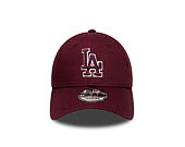 Kappe New Era - MLB Team Outline 9FORTY - LA Dodgers - Burgundy / Cream