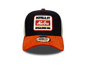 Kappe New Era - Branded Patch Cord 9FORTY A-Frame Trucker - Navy / Warm Flame