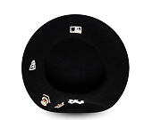 Baskenmütze New Era - MLB IMAGE DROP Retro Pin Beret - NY Yankees - Black