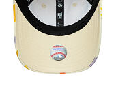 Kinder Kappe New Era - Branded All-Over Dino Print 9FORTY - Cream