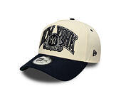 Kappe New Era - MLB Wordmark Suede 9FORTY A-Frame - NY Yankees - Cream / Navy