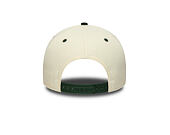 Kappe New Era - MLB Wordmark Suede 9FORTY A-Frame - NY Yankees - Cream / Cilantro Green