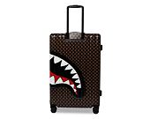 Tasche Sprayground - Sharks In Paris Wtf Bubble Brown Check Full-Size Luggage