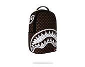 Rucksack Sprayground - Brown And Cream Drip Check Shark Backpack