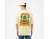 T-Shirt New Era - Branded Beach Party Graphic Oversized Tee - Yellow