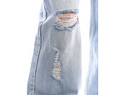 Hose Karl Kani - OG Distressed Straight Leg Jeans - Blue