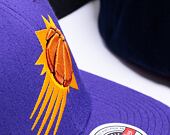 Kappe Mitchell & Ness Team Ground 2.0 Stretch Snapback Phoenix Suns Purple