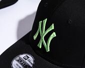 Kinder Kappe New Era 9FORTY Kids MLB League Essential - NY Yankees - Black / Bright Green
