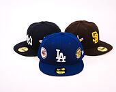 Kappe New Era 59FIFTY MLB Coops Multi Patch - LA Dodgers - Team Color / White