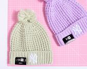 Damen Mütze New Era MLB Womens Cosy Pom Beanie - NY Yankees - Turqoise / White