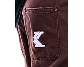 Hose Karl Kani OG Washed Patchwork Carpenter Pants braun/taupe
