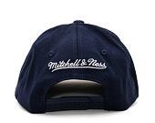 Kappe Mitchell & Ness Branded 110 Stretch-Snap Pinscript "Classic Red" - Navy