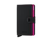 Geldbörse Secrid Miniwallet Matte Black & Fuchsia