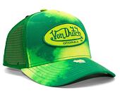 Kappe Von Dutch Trucker Boston - Cotton Twill - Green Tie Dye