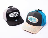 Kappe Von Dutch Trucker Boston - Cotton Twill - Cream/Blue
