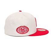 Kappe New Era 59FIFTY MLB White Crown Philadelphia Phillies Cooperstown Off White / Red