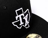 Kappe New Era 59FIFTY MLB "2022 Batting Practice" Texas Rangers - Black