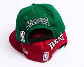 Kappe New Era 9FIFTY NBA Rear Logo Miami Heat - Red