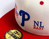 Kappe New Era 59FIFTY MLB 93 Division Philadelphia Phillies - Off White
